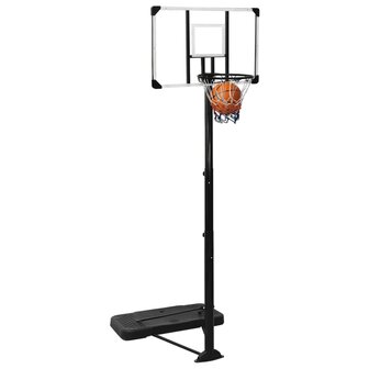 Basketbalstandaard 256-361 cm polycarbonaat transparant 9