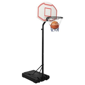 Basketbalstandaard 237-307 cm polyetheen wit 9