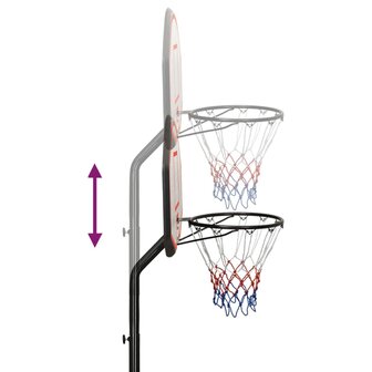 Basketbalstandaard 237-307 cm polyetheen 8