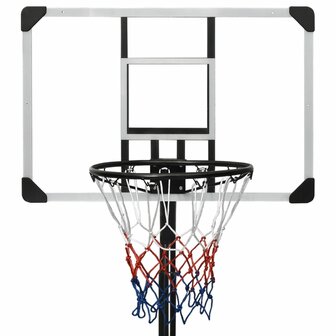 Basketbalstandaard 235-305 cm polycarbonaat transparant 6