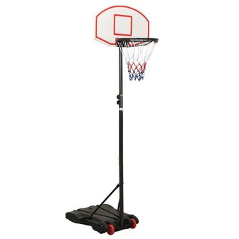 Basketbalstandaard 216-250 cm polyetheen wit 1