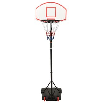 Basketbalstandaard 216-250 cm polyetheen wit 2