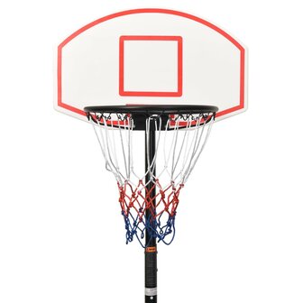 Basketbalstandaard 216-250 cm polyetheen wit 5