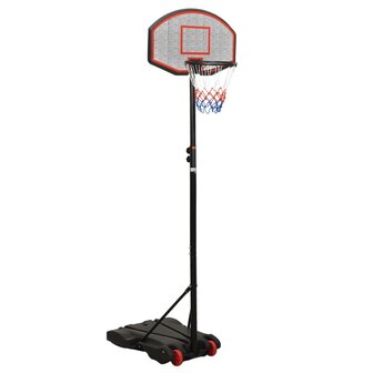 Basketbalstandaard 216-250 cm polyethyleen zwart 1