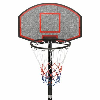 Basketbalstandaard 216-250 cm polyethyleen zwart 5