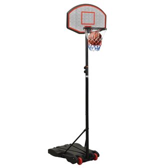 Basketbalstandaard 216-250 cm polyethyleen zwart 9