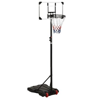 Basketbalstandaard 216-250 cm polycarbonaat transparant 1