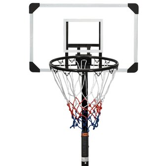 Basketbalstandaard 216-250 cm polycarbonaat transparant 5