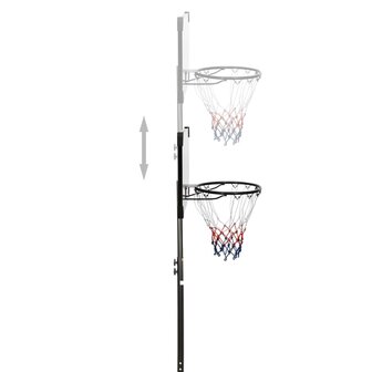 Basketbalstandaard 216-250 cm polycarbonaat transparant 8