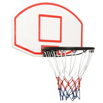 Basketbalbord 71x45x2 cm polyetheen wit 1