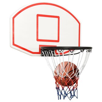 Basketbalbord 71x45x2 cm polyetheen wit 7