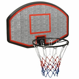 Basketbalbord 90x60x2 cm polyetheen zwart 1