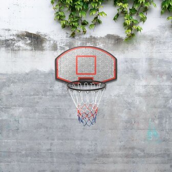 Basketbalbord 71x45x2 cm polyetheen zwart 1