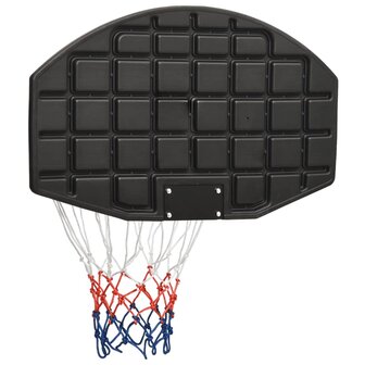 Basketbalbord 71x45x2 cm polyetheen zwart 5