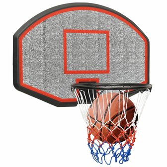 Basketbalbord 71x45x2 cm polyetheen zwart 8