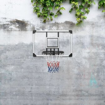 Basketbalbord 90x60x2,5 cm polycarbonaat transparant 1