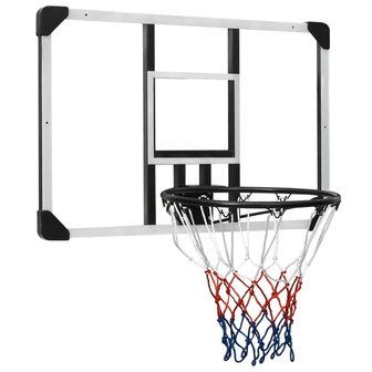 Basketbalbord 90x60x2,5 cm polycarbonaat transparant 2