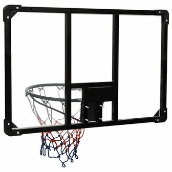 Basketbalbord 90x60x2,5 cm polycarbonaat transparant 5