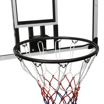 Basketbalbord 90x60x2,5 cm polycarbonaat transparant 7