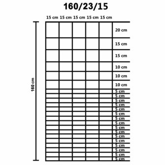 Tuinhek 50x1,6 m gegalvaniseerd staal zilverkleurig 5