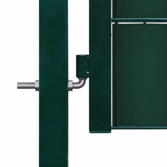 Poort 100x124 cm PVC en staal groen 3