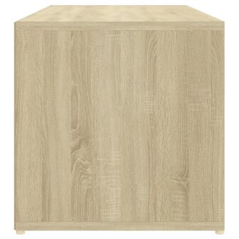 Schoenenopbergbank 105x35x35 cm bewerkt hout sonoma eikenkleur 5