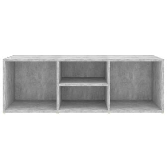 Schoenenopbergbank 105x35x35 cm bewerkt hout betongrijs 4