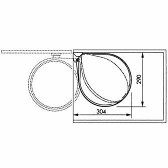 Hailo Inbouw afvalemmer Compact-Box M 15 L roestvrij staal 3555-101 7