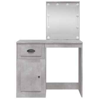 Kaptafel met LED-verlichting 90x42x132,5 cm betongrijs 5