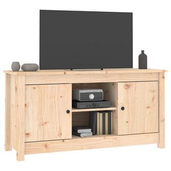 Tv-meubel 103x36,5x52 cm massief grenenhout 7