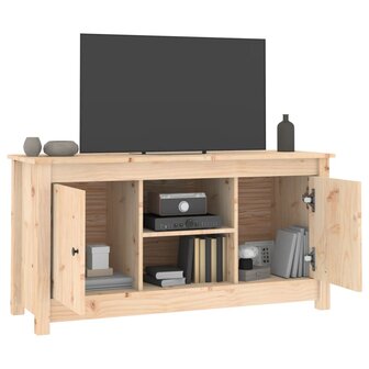 Tv-meubel 103x36,5x52 cm massief grenenhout 8