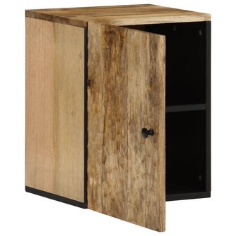 Badkamerwandkast 38x33x48 cm massief mangohout 2