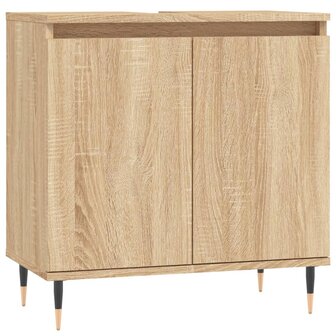 Badkamerkast 58x33x60 cm bewerkt hout sonoma eikenkleurig 2