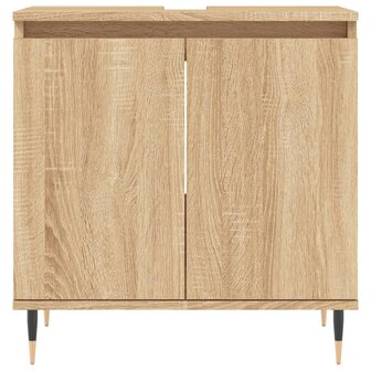 Badkamerkast 58x33x60 cm bewerkt hout sonoma eikenkleurig 4