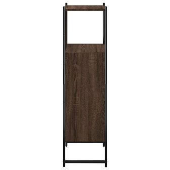 Badkamerkast 33x33x120,5 cm bewerkt hout bruin eikenkleurig 7