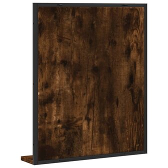 Badkamerspiegel met schap 50x12x60 cm hout gerookt eiken 6