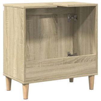 Wastafelkast 58x33x60 cm bewerkt hout sonoma eikenkleurig 6