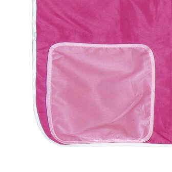 Kinderhoogslaper met tunnel 90x200 cm massief grenenhout roze 11