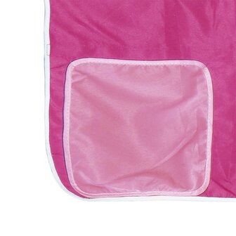 Kinderhoogslaper met tunnel 80x200 cm massief grenenhout roze 11