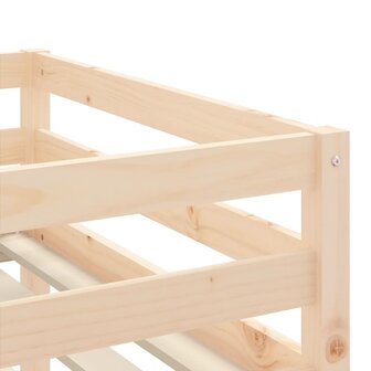 Kinderhoogslaper met ladder 80x200 cm massief grenenhout 9