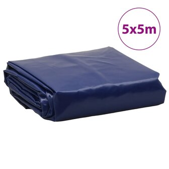 Dekzeil 650 g/m&sup2; 5x5 m blauw 8