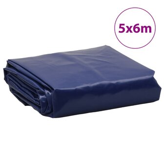 Dekzeil 650 g/m&sup2; 5x6 m blauw 8