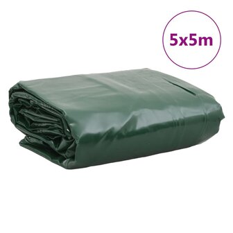 Dekzeil 650 g/m&sup2; 5x5 m groen 9