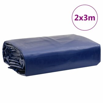 Dekzeil 650 g/m&sup2; 2x3 m blauw 9