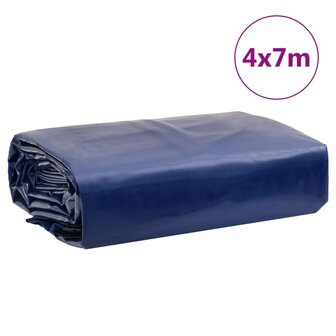 Dekzeil 650 g/m&sup2; 4x7 m blauw 9