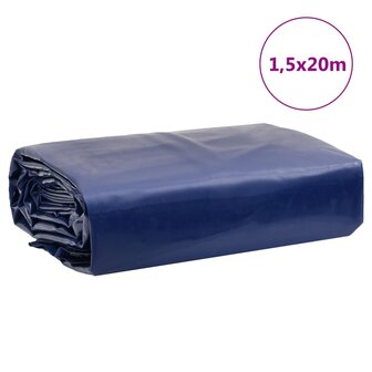 Dekzeil 650 g/m&sup2; 1,5x20 m blauw 9