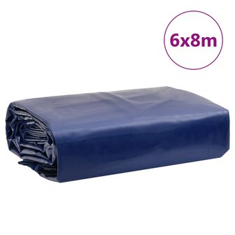 Dekzeil 650 g/m&sup2; 6x8 m blauw 9