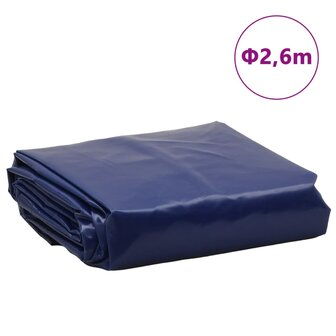 Dekzeil 650 g/m&sup2; &Oslash; 2,6 m blauw 8