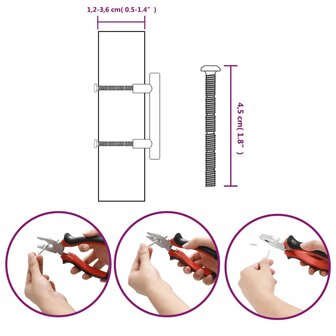 Handvatten 10 st 64 mm roestvrij staal goudkleurig 9