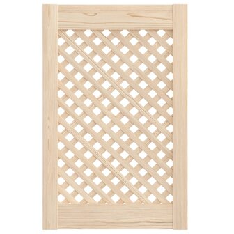 Kastdeuren met latwerk 2 st 39,5x61,5 cm massief grenenhout 3